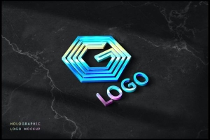 全息标识logo产品模型(PSD,PDF)