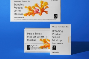 纸盒包装品牌设计提案场景展示样机模板 Product Bra