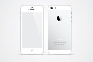 手机封面White iPhone 5 vector illustration #4142