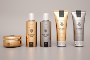 化妆品包装设计PSD模板Cosmetic Products Packaging Mockup PSD #026