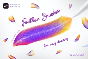 羽毛 procreate笔刷 (BRUSHSET)