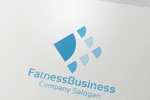 创意健身减肥业务LOGO模板 Fatness Business