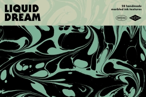 复古大理石液体丝网印刷迷幻纹理合集包 Liquid Dream Marbled Texture Pack