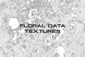 高分辨率几何花卉纺织品包装纹理背景素材 Floral Data Textures