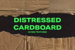 真实撕边粗糙污损快递纸箱物流瓦楞纸硬纸板纹理素材 Distressed Cardboard Textures