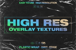 33张做旧粗糙边缘污垢塑料纸张纹理素材 High Res Overlay Texture Pack