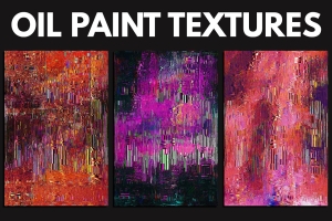 丙烯酸纤维艺术油墨油画纹理素材合辑 Abstract Oil Paint Textures