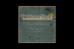 复古海报磨损纹理半色调网点图案素材合辑 Halftones Pack ( + 5 Poster Mockups )