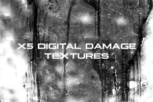 高分辨率损坏磨损数码屏幕纹理素材 X5 Digital Damage Textures