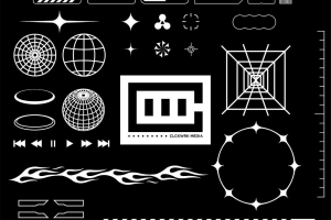 酸性艺术超酷矢量图形合集包 CLCKWRK MEDIA - NIFTY LIL BITS