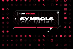 100个酸性艺术符号图形矢量插画素材免费下载 2020 VSN - SYMBOLS / Volume 1
