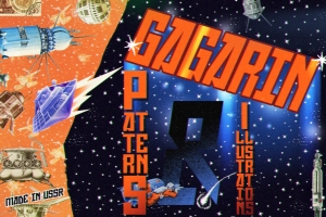 复古怀旧苏联时期太空探索宇宙计划元素合辑 Gagarin - Patterns & Illustrations