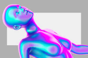 酷炫全息镭射渐变抽象三维渲染男女艺术人体PNG免抠图素材 3D HUMANS PNG – VOL.2
