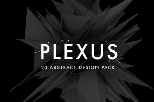 20张高质量科幻粒子微原子链接抽象图形素材 Plexus – 20 Abstract Design Pack