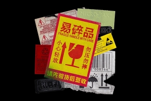 高质量复古做旧艺术废旧撕裂破碎贴纸装饰PNG设计元素大合集 Vsssart – Sticker Pack