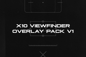 相机狙击手焦点取景器界面叠加层设计素材合辑 X10 Viewfinder Overlay Pack V1