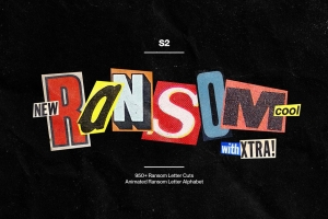 复古旧报纸杂志剪贴画字母剪纸PNG透明免抠图素材 Ransom – 950+ Ransom Letter Cuts
