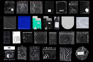 复古做旧设计高分辨率透明塑料袋贴纸包装袋装饰素材合辑 Plastic Textures Mega Pack
