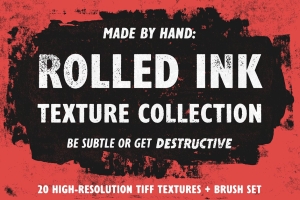 艺术墨水纹理设计素材Rolled Ink Texture Collection
