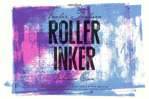 矢量纹理设计素材Roller Inker