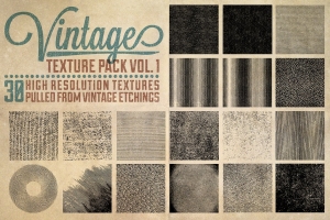 半色调纹理设计素材Vintage Texture Pack Vol. 1