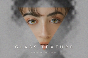 潮流模糊毛玻璃遮罩图片特效处理滤镜置换PSD模板素材 Blurred glass texture