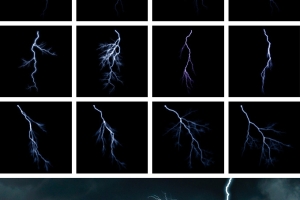 75+不同形状的闪电素材合集包 Magnificent Overlays: Lightning