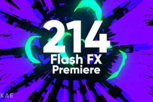 PR模板-214个手绘魔法能量电流爆炸闪电火花MG动画 Flash Fx Premiere