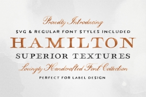 复古艺术字体 Hamilton SVG Font Colle