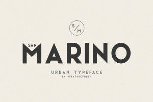 时尚和优雅无衬线英文字体 San Marino  Four Font  #588159
