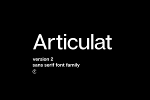 无衬线设计字体 Articulat CF utilitarian sans serif