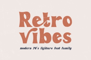 富有现代又具复古感老式粗体英文字体 Retro Vibes | Vintage Bold Font