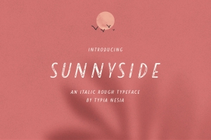 新式经典复古无衬线英文字体 Sunnyside Rough Sans