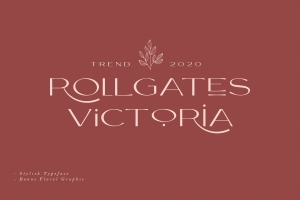 维多利亚精美英文无衬线字体 Rollgates Victoria