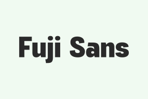 Fuji Sans 日式FUJI美丽大胆的无衬线英文字体  Pangram Pangram 工作室出品
