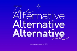 高质量现代大胆女性优雅品牌设计海报排版无衬线字体系列 Alternative SH Sans Serif