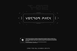 潮流未来派赛博朋克科幻HUD仪表盘元素科技几何图形素材合辑 T-012 Vector Pack