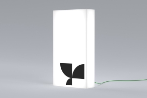 高质量极简立式灯箱广告宣传海报设计贴图展示样机模板 Standing Lightbox 01 Mockup
