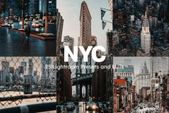 25个纽约城市风光摄影后期Lightroom调色预设及视频LUT调色预设