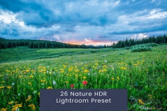 26个自然风光HDR后期调色LR预设 26 Nature HDR Lightroom Presets