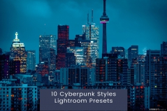 赛博朋克风格照片处理Lightroom预设 Cyberpunk Styles Lightroom Presets