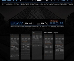 BW Artisan Pro X 2022 V2.1汉化版|风光黑白明度蒙版扩展支持PS2022