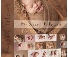 新生儿摄影师 Erin Tole 新生儿专业包裹裹布姿势完整指南