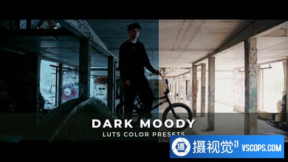 黑暗情绪电影大片视频后期调色LUT预设 Dark Moody Luts