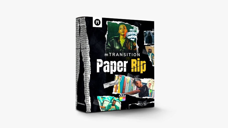 MotionVFX  Final Cut Pro情绪营造纸张撕裂纸撕效果 mTransition Paper Rip插图