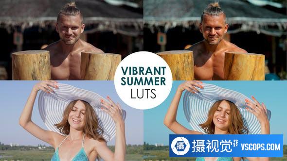 20个充满活力的夏季电影视频后期调色LUT预设 支持/FCPX/PR/PS