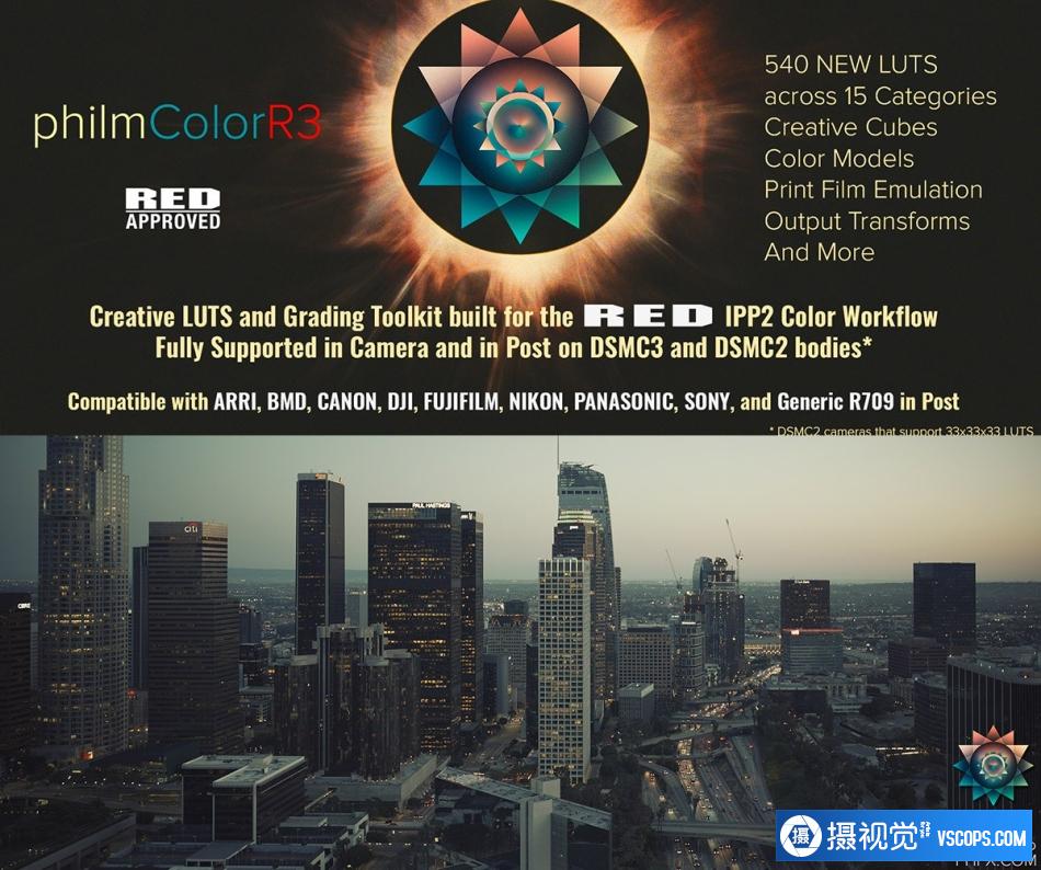 视觉大师 Phil Holland -PhilmColor R2 +PhilmColor R3 电影LUT预设调色包