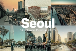韩国首尔城市街拍清新胶片AI智能Lightroom预设及视频LUT预设