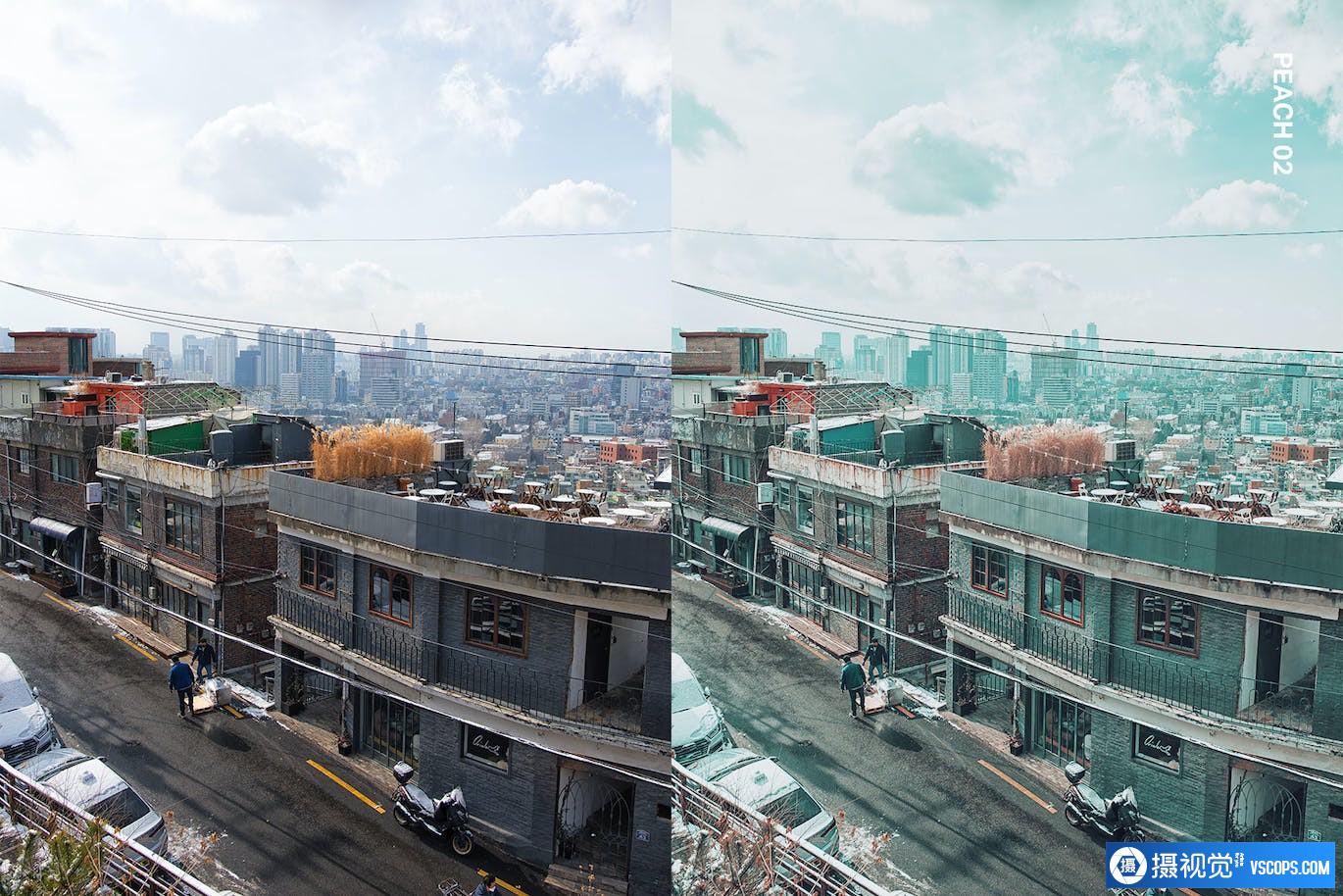韩国首尔城市街拍清新胶片AI智能Lightroom预设及视频LUT预设 Lightroom预设,效果图3