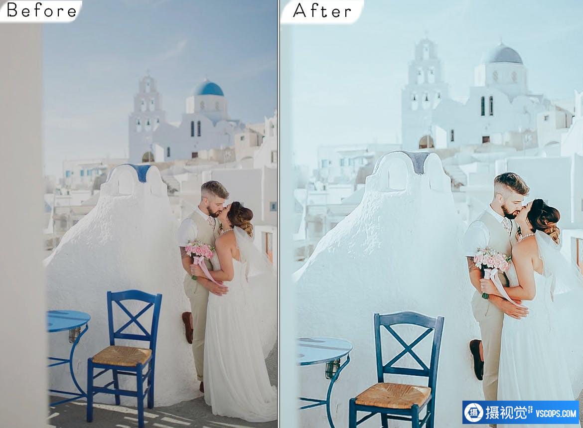 日系清新电影胶片旅拍人像调色LR预设Santorini Lightroom Presets Lightroom预设,效果图4 日系清新电影胶片旅拍人像调色LR预设Santorini Lightroom Presets Lightroom预设,效果图4